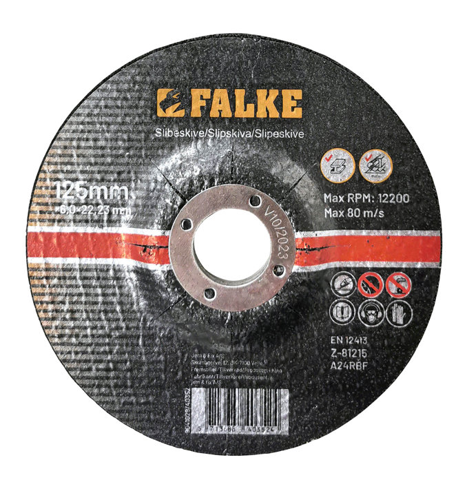 Falke slipeskive 125 mm til metall